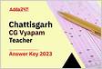 Chhattisgarh CG Vyapam Teacher Final Answer Key